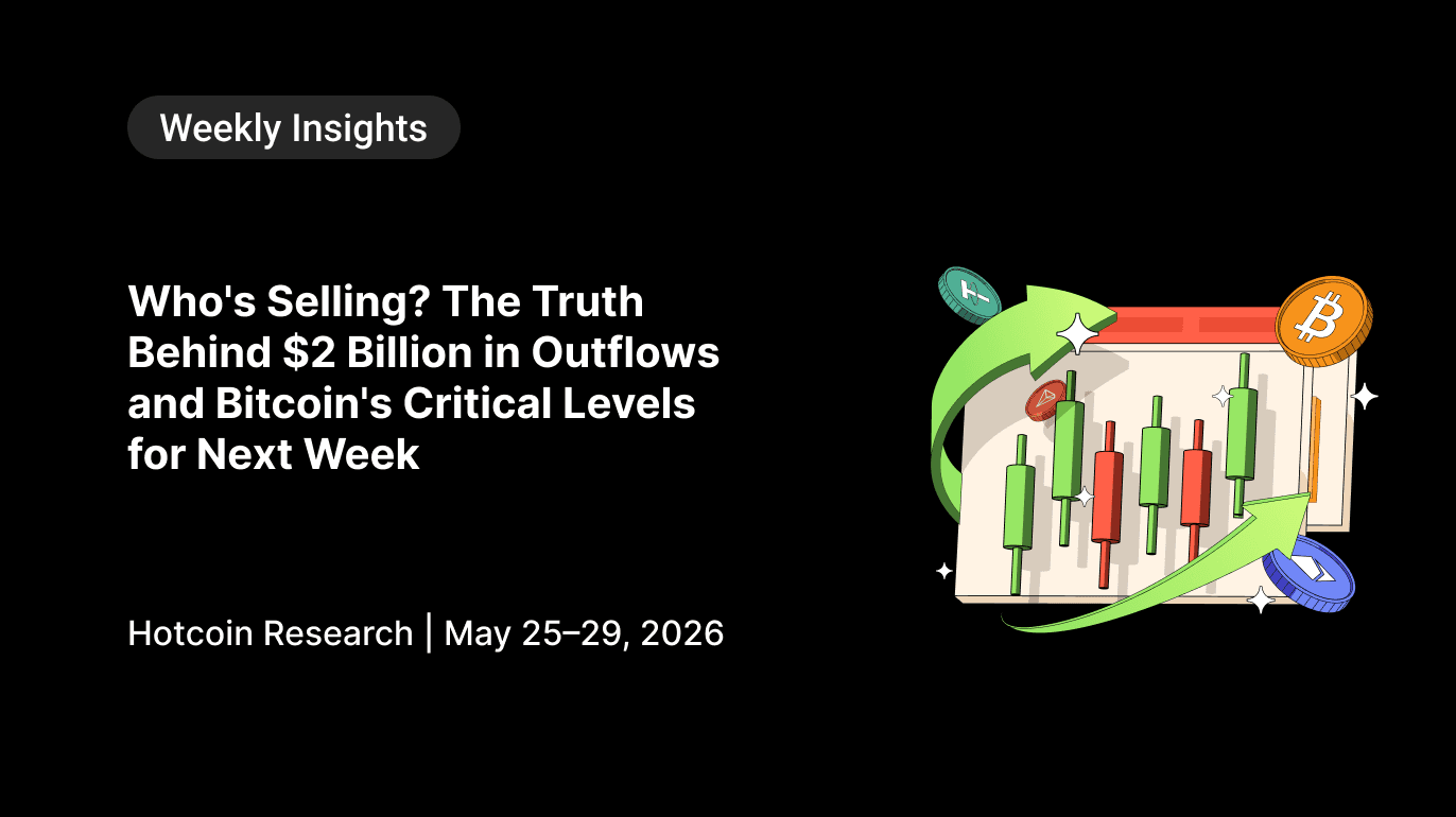 Who's Selling? The Truth Behind $2 Billion in Outflows and Bitcoin's Critical Levels for Next Week Hotcoin Research | May 25–29, 2026